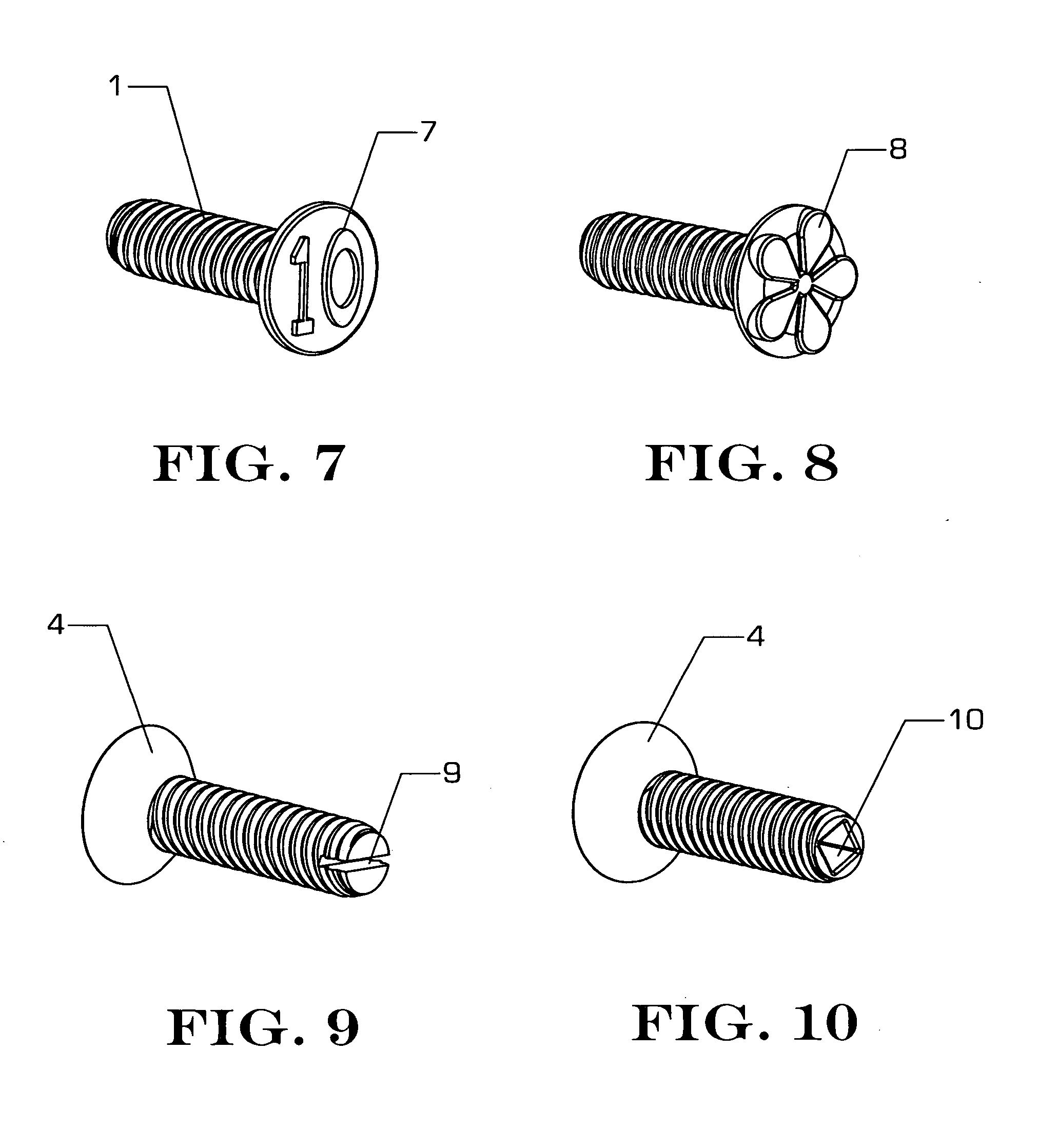 Tail-driven screw fastener for use in tamper-resistant and decorative applications