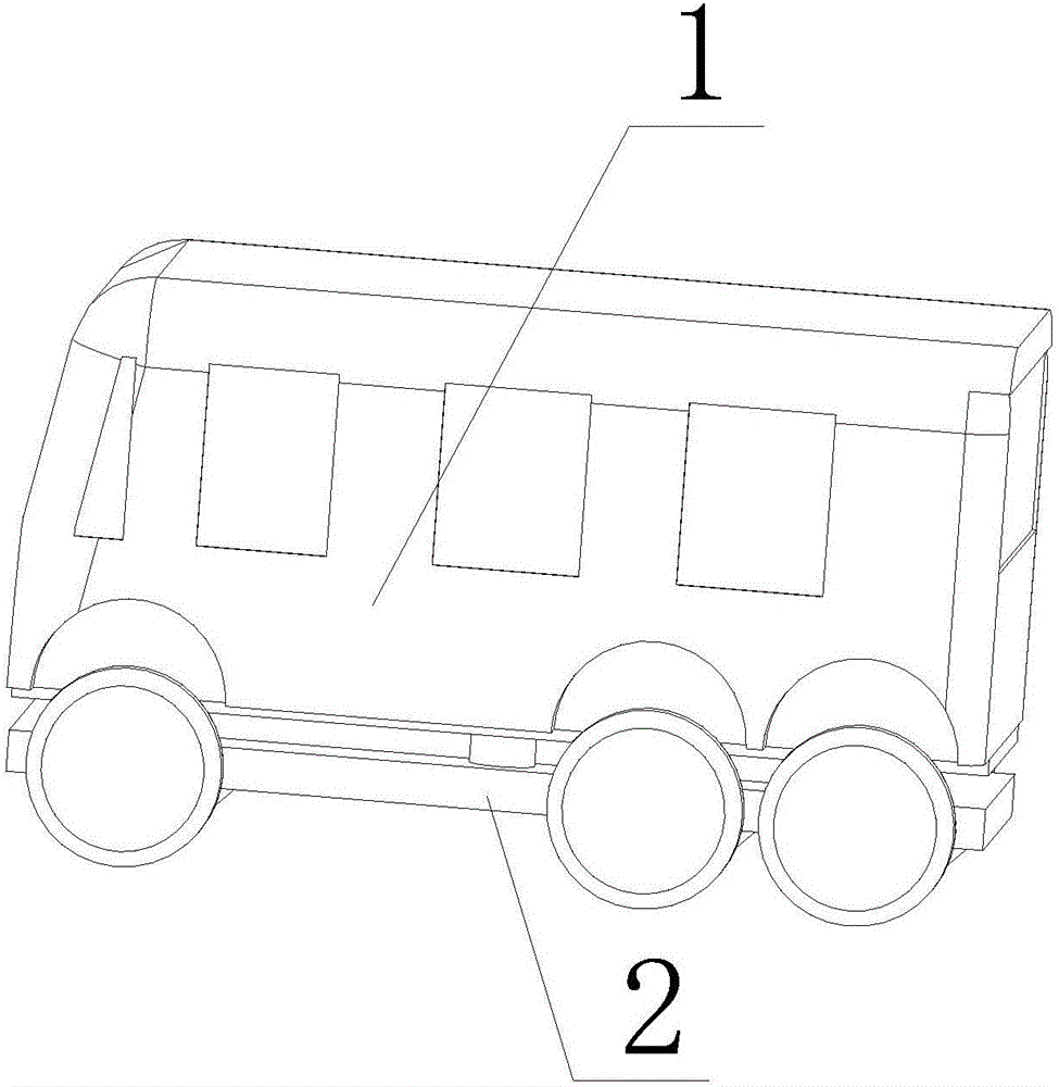 Pressurized rollover prevention device for sharp turning or tire burst of automobile