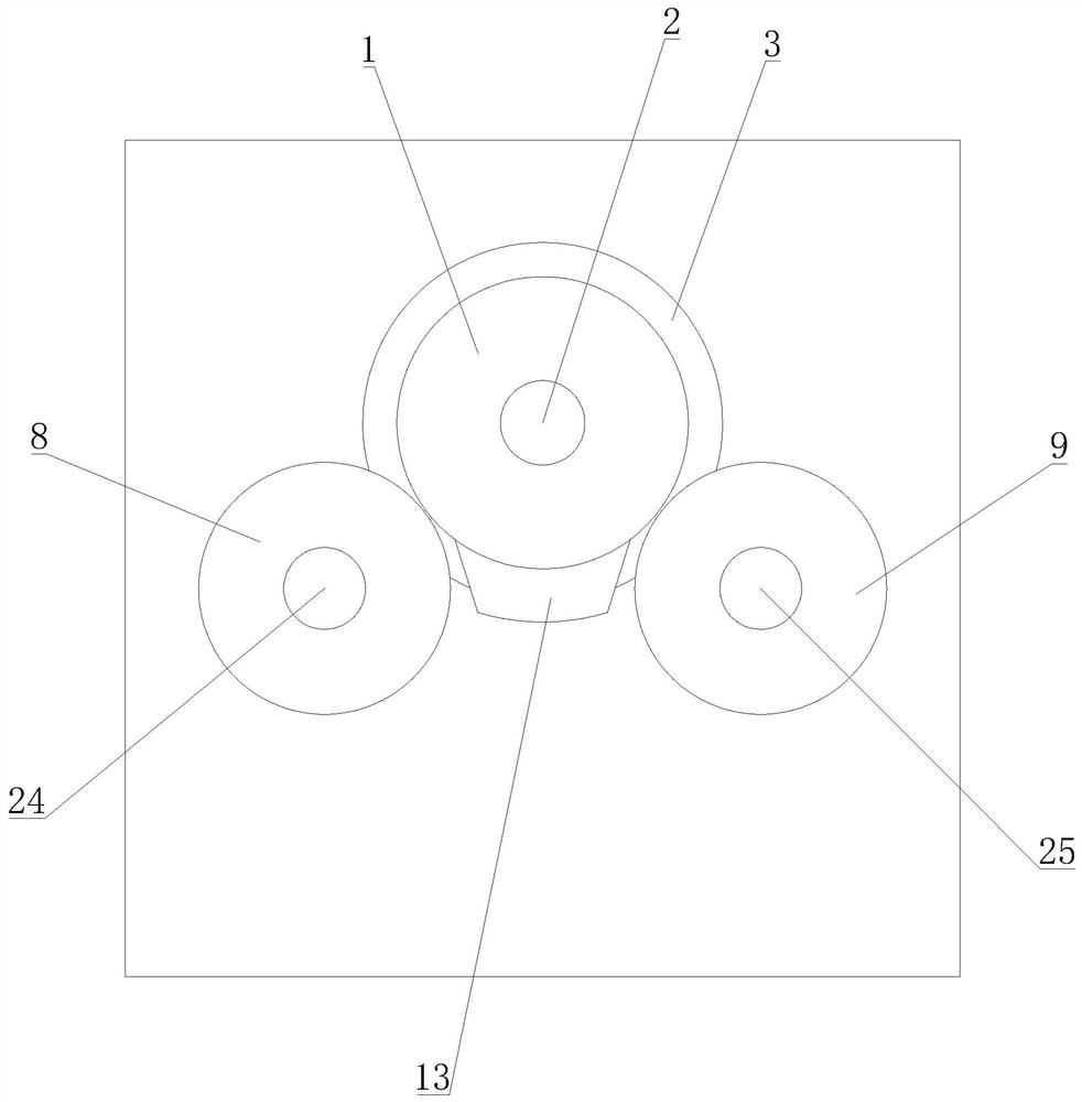 A printing pressure adjustment mechanism for a flexographic printing machine