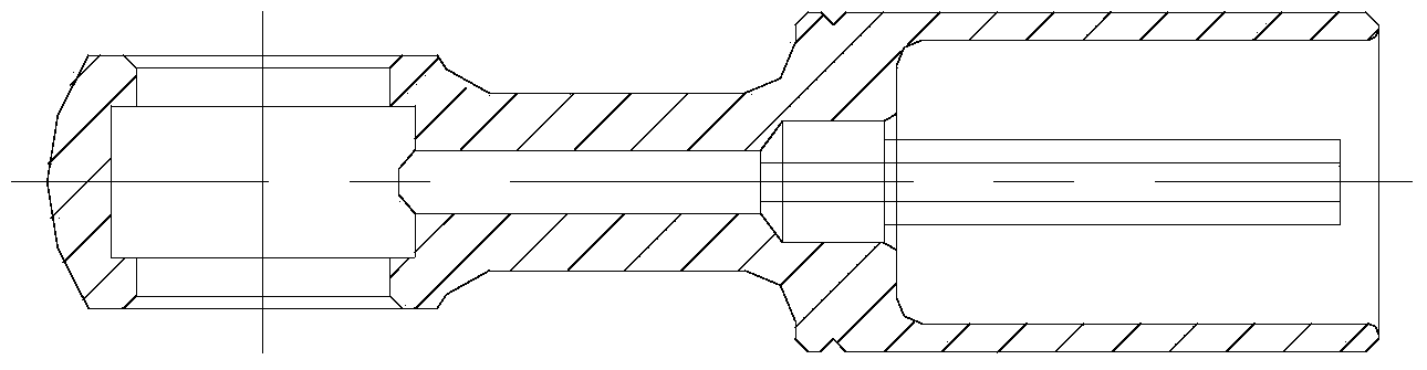 Totally chip-free spherical integrated hydraulic hose metal joint structure and production process thereof