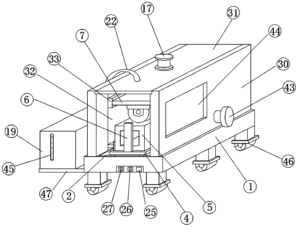 Automatic cutting device for square plate section at end of pipe pile.