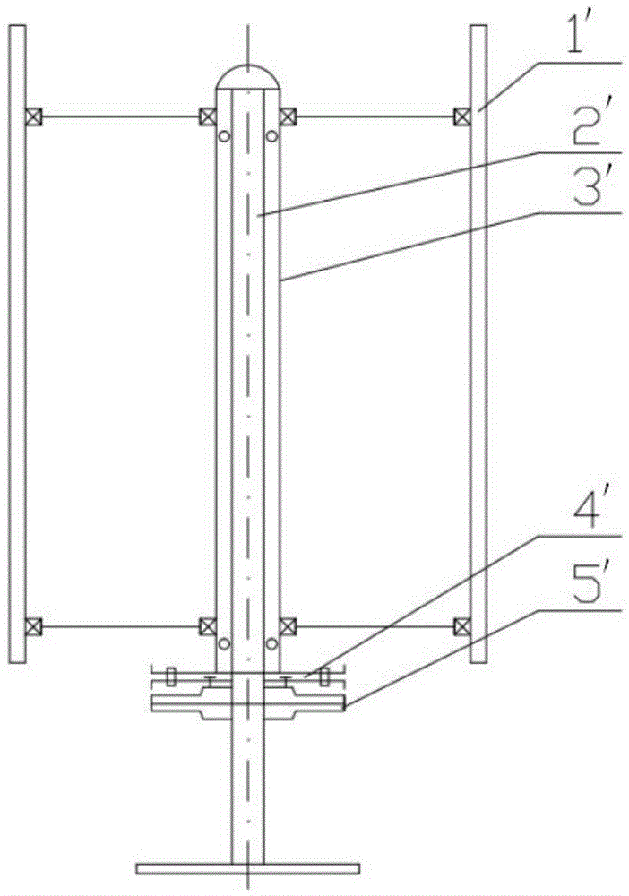 Load balance type vertical axis wind turbine