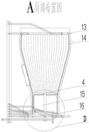 Heat storage fluidized combustion furnace for treating VOCs waste gas adsorbing solid waste