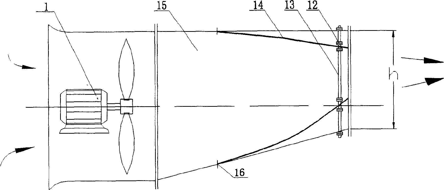 Controllable guided air supply system for drying houses