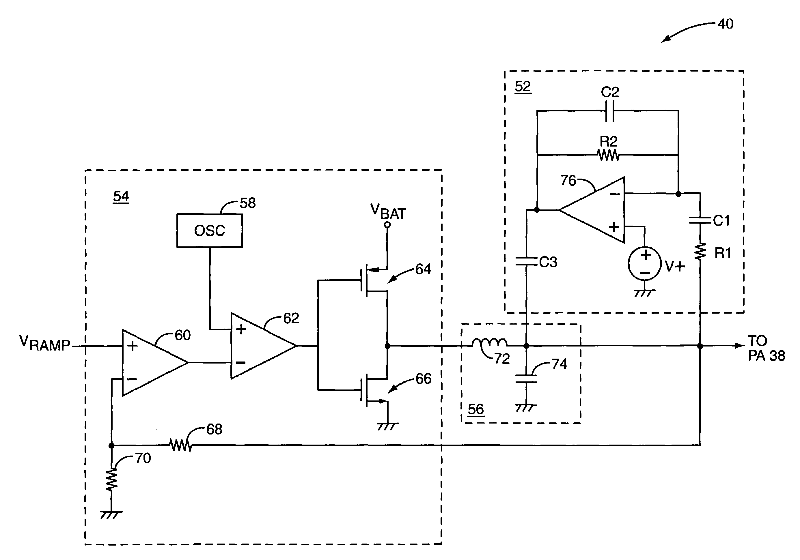 Active ripple reduction switched mode power supplies