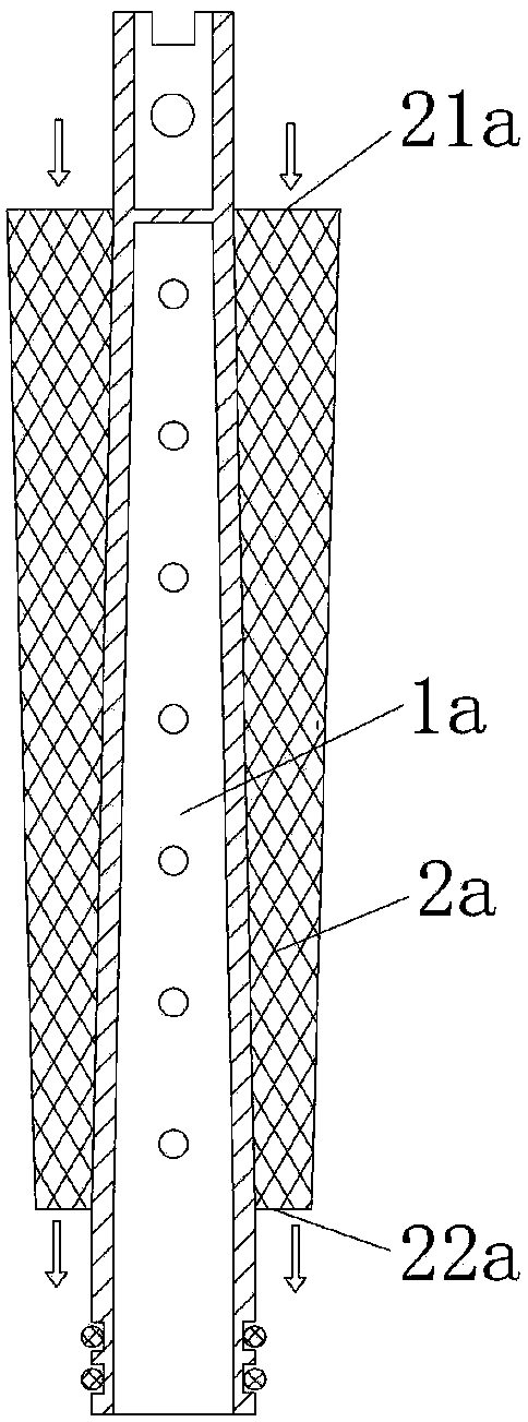 Reverse osmosis filter core and reverse osmosis filter core assembly