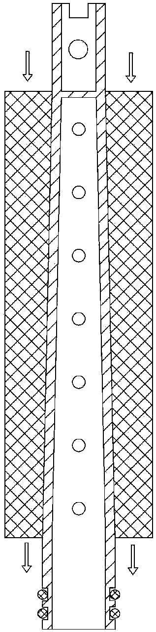 Reverse osmosis filter core and reverse osmosis filter core assembly