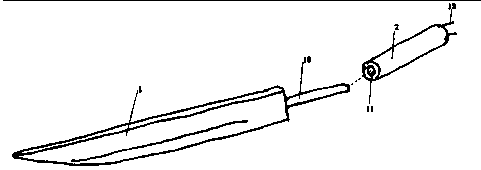 External heated electric diathermy knife