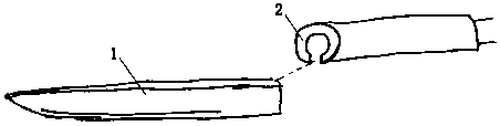 External heated electric diathermy knife