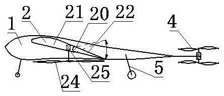 Composite-wing aircraft with tail rotor