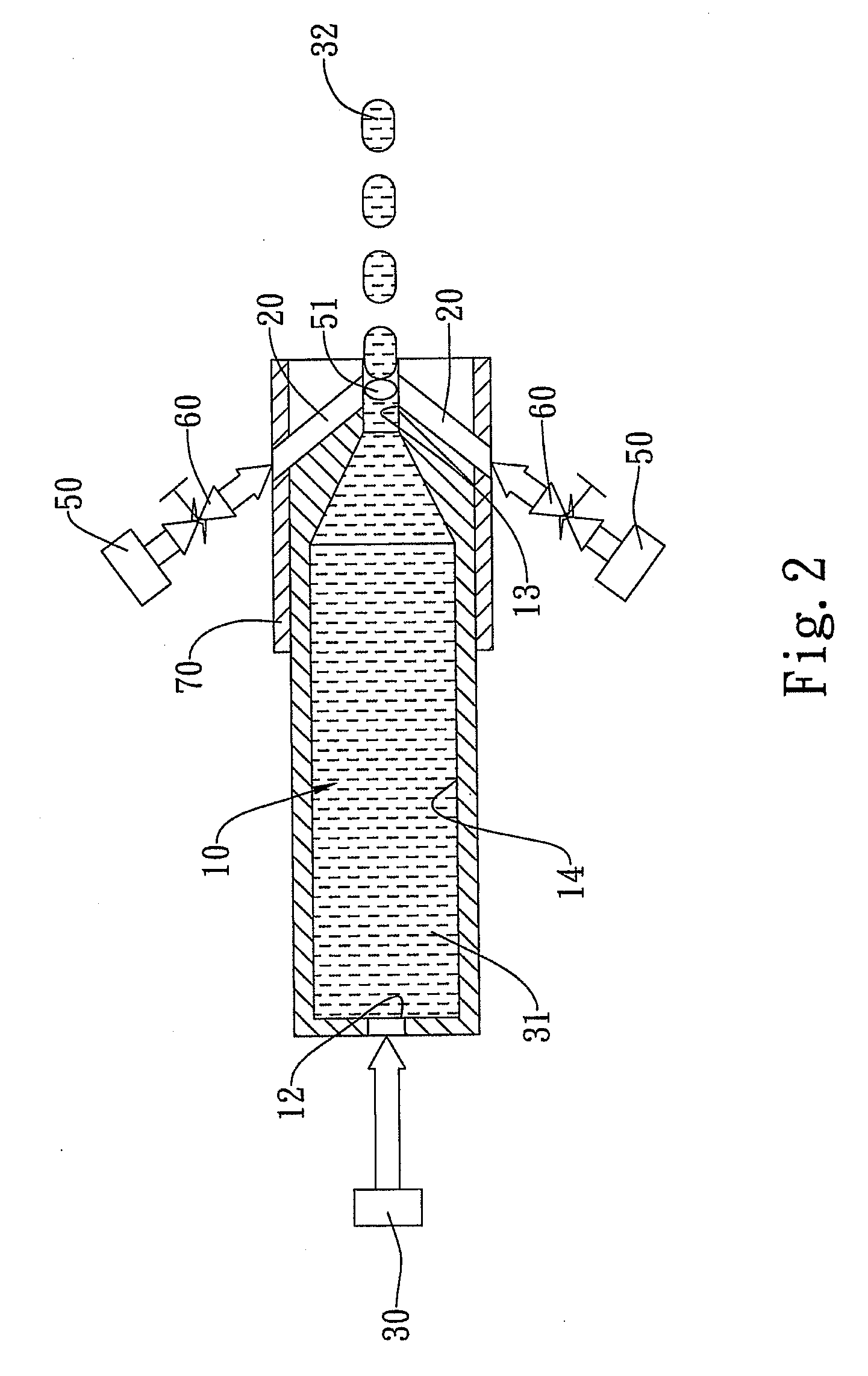 Droplet ejection device for a highly viscous liquid