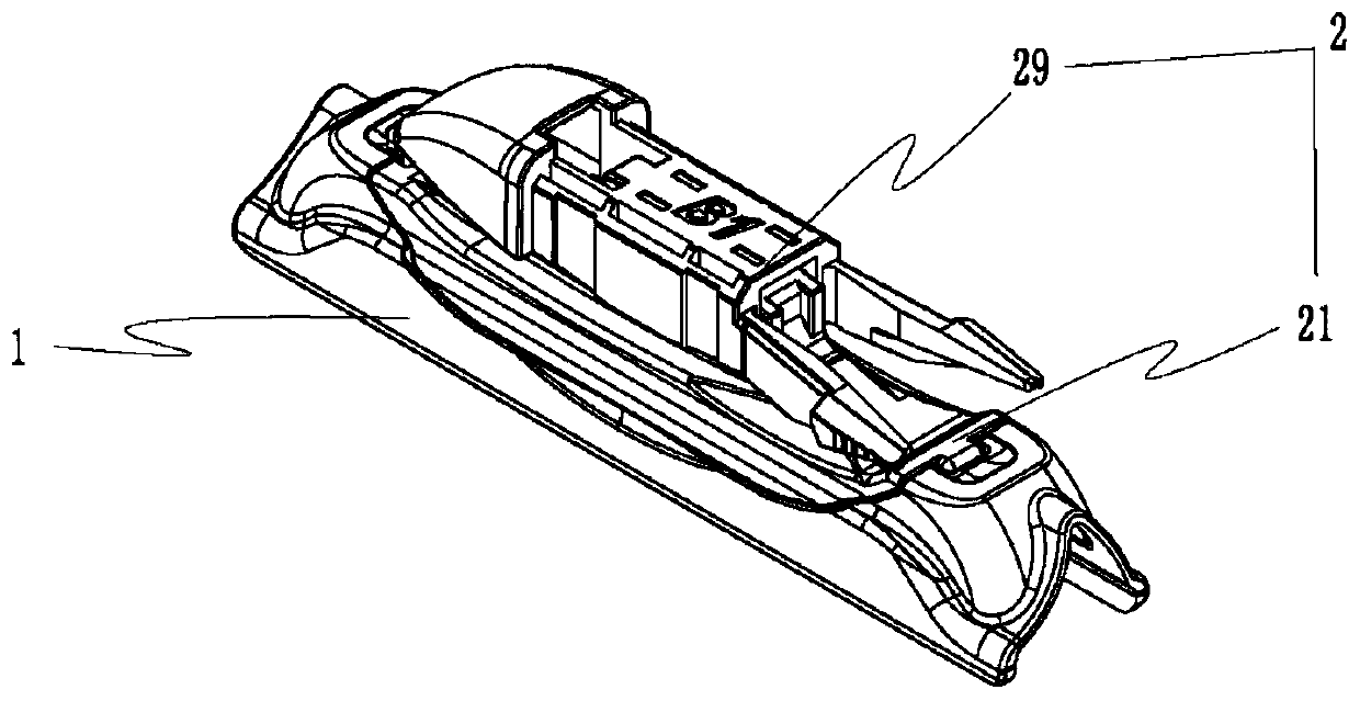 Windscreen wiper connecting device