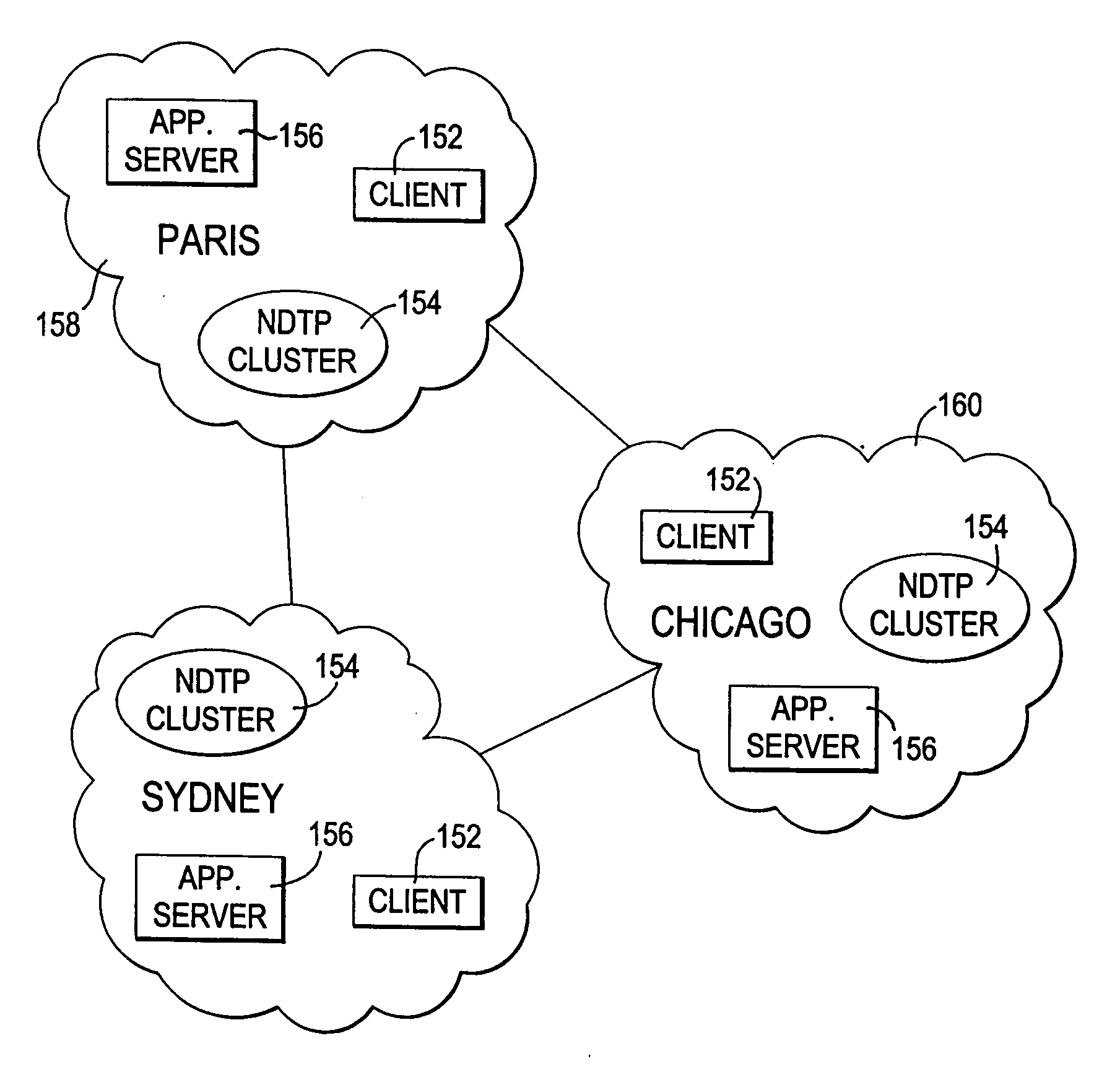 Method and apparatus for managing location information in a network separate from the data to which the location information pertains