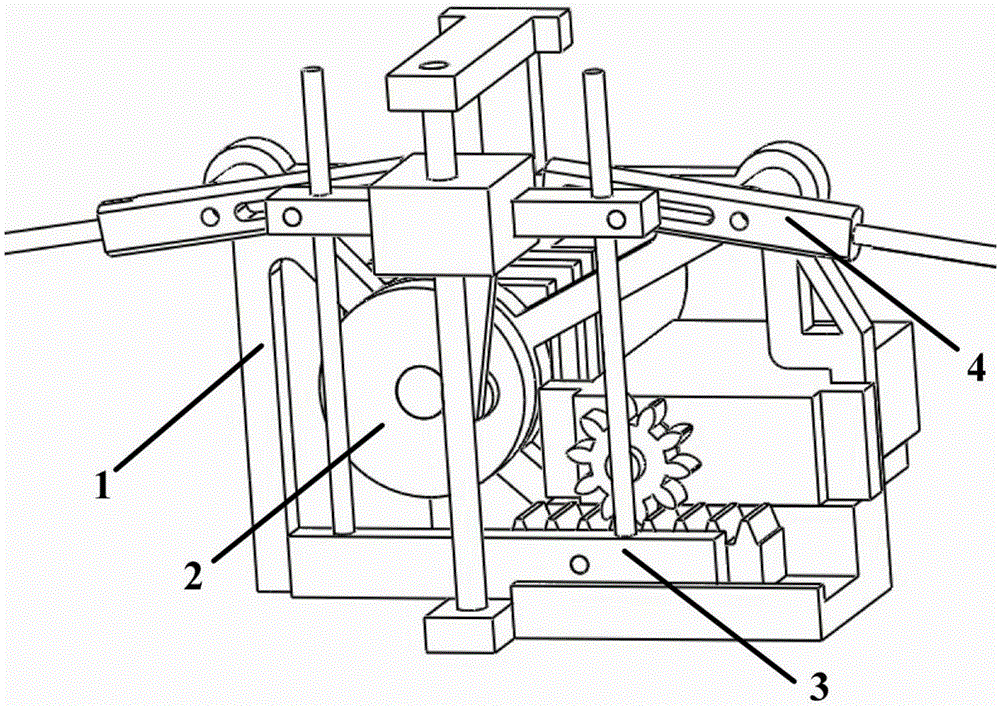 Flapping wing robot capable of automatically adjusting flapping amplitude values of left wing and right wing