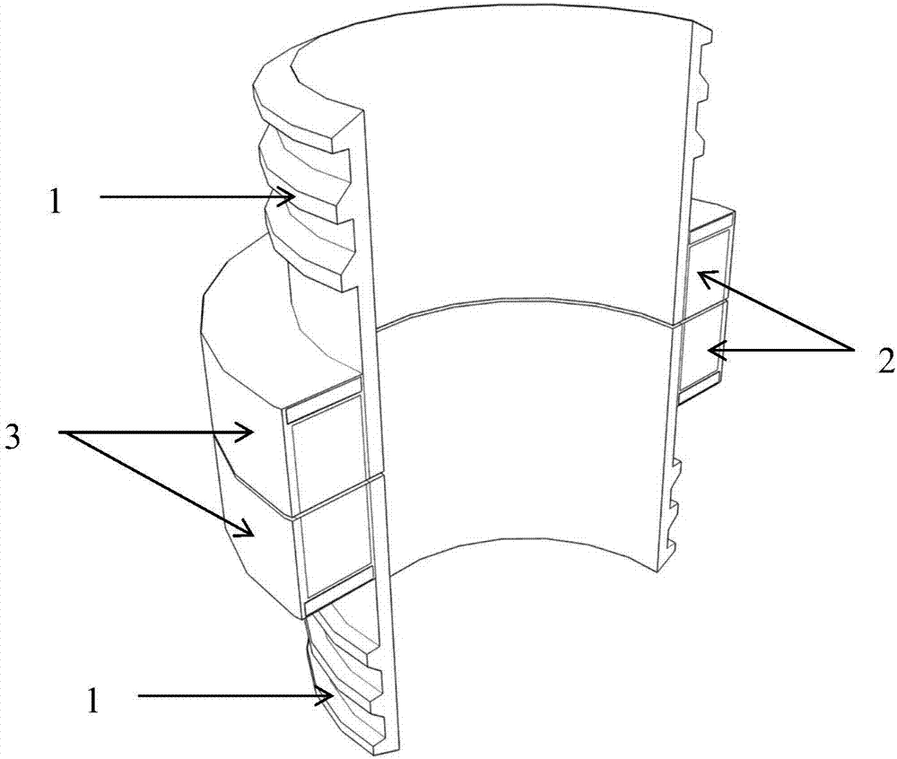 Magnetic connecting device for pipeline