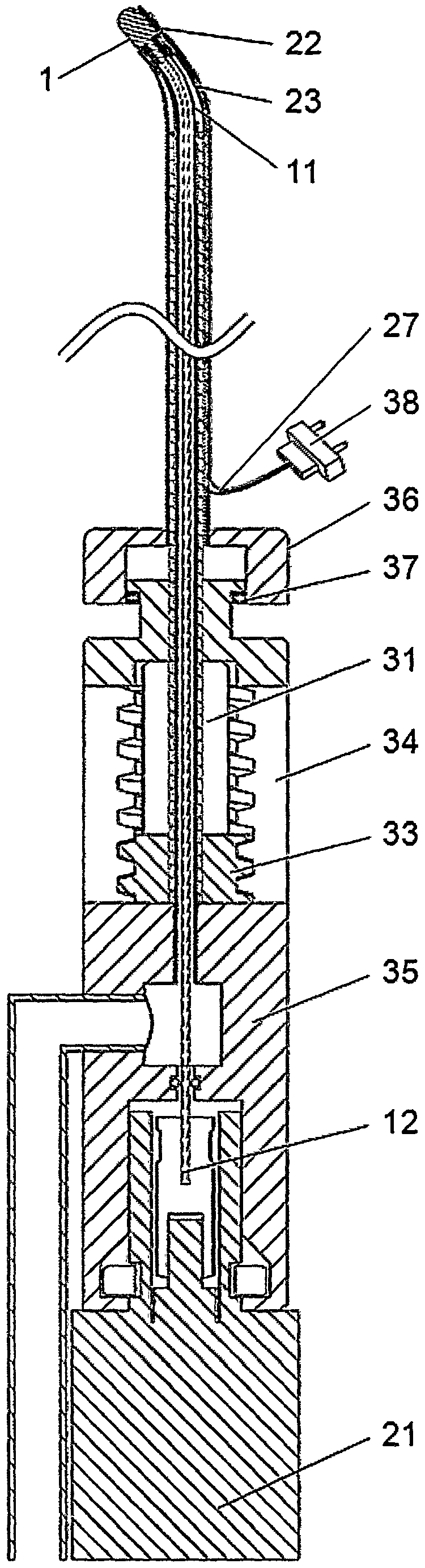 An adjustable curved tissue removal instrument with mapping function