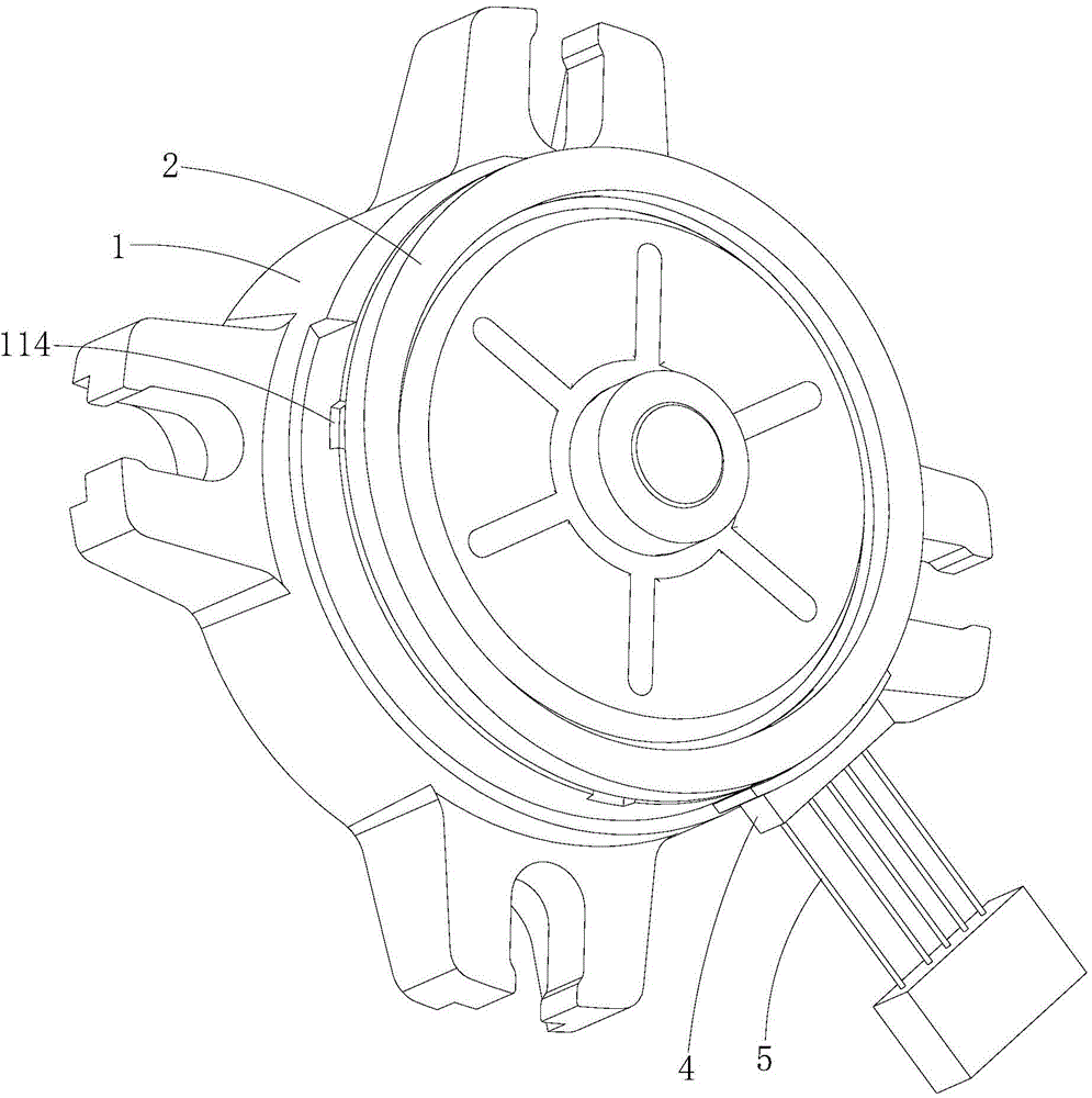 Plastic package stator and bearing end cap waterproof sealing structure and plastic package motor