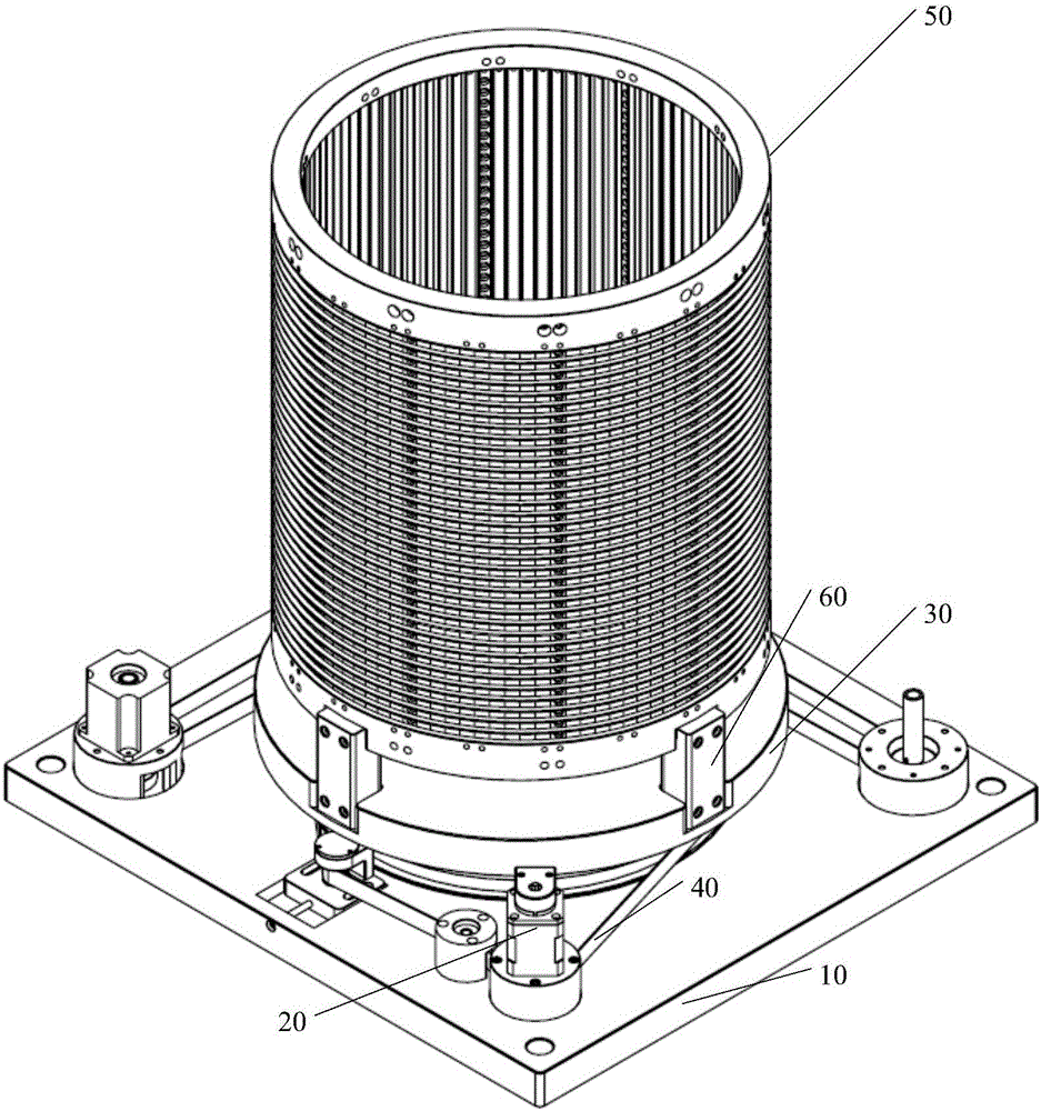 Optical fiber core butting matrix structure