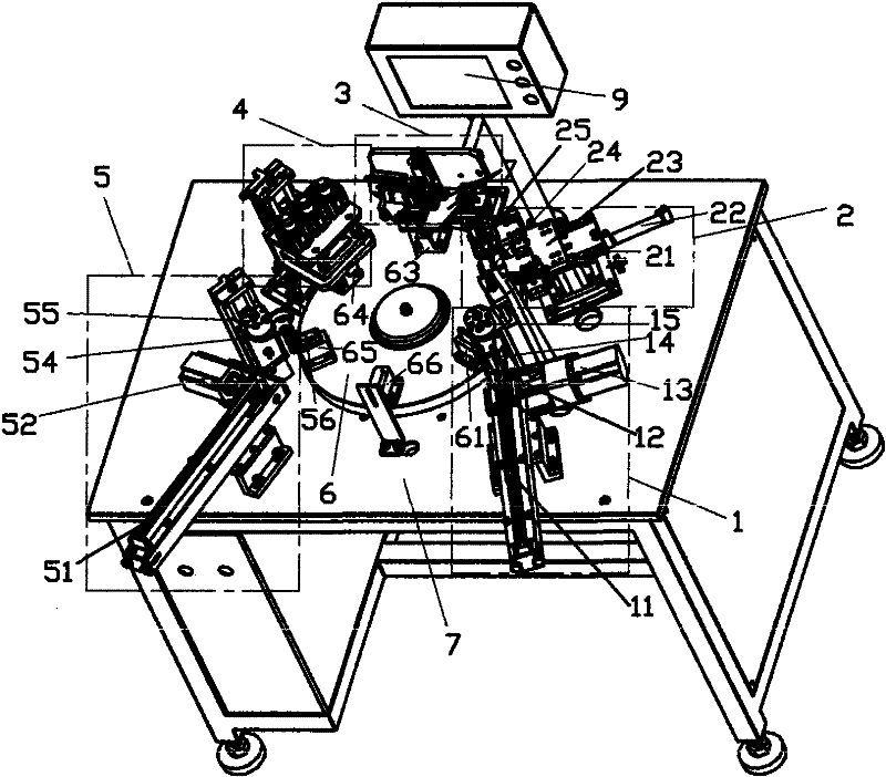 Automatic bending machine for battery lug and working method