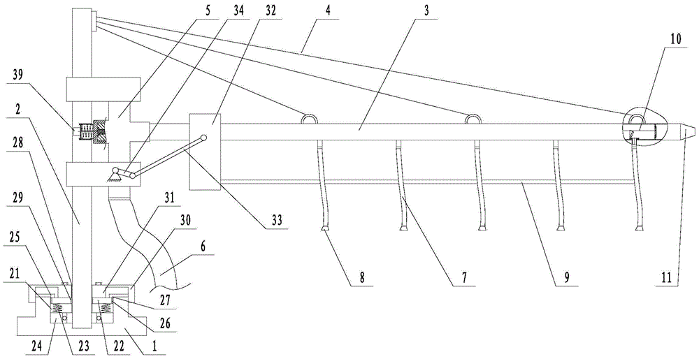 Marine oil spill treatment agent spraying device