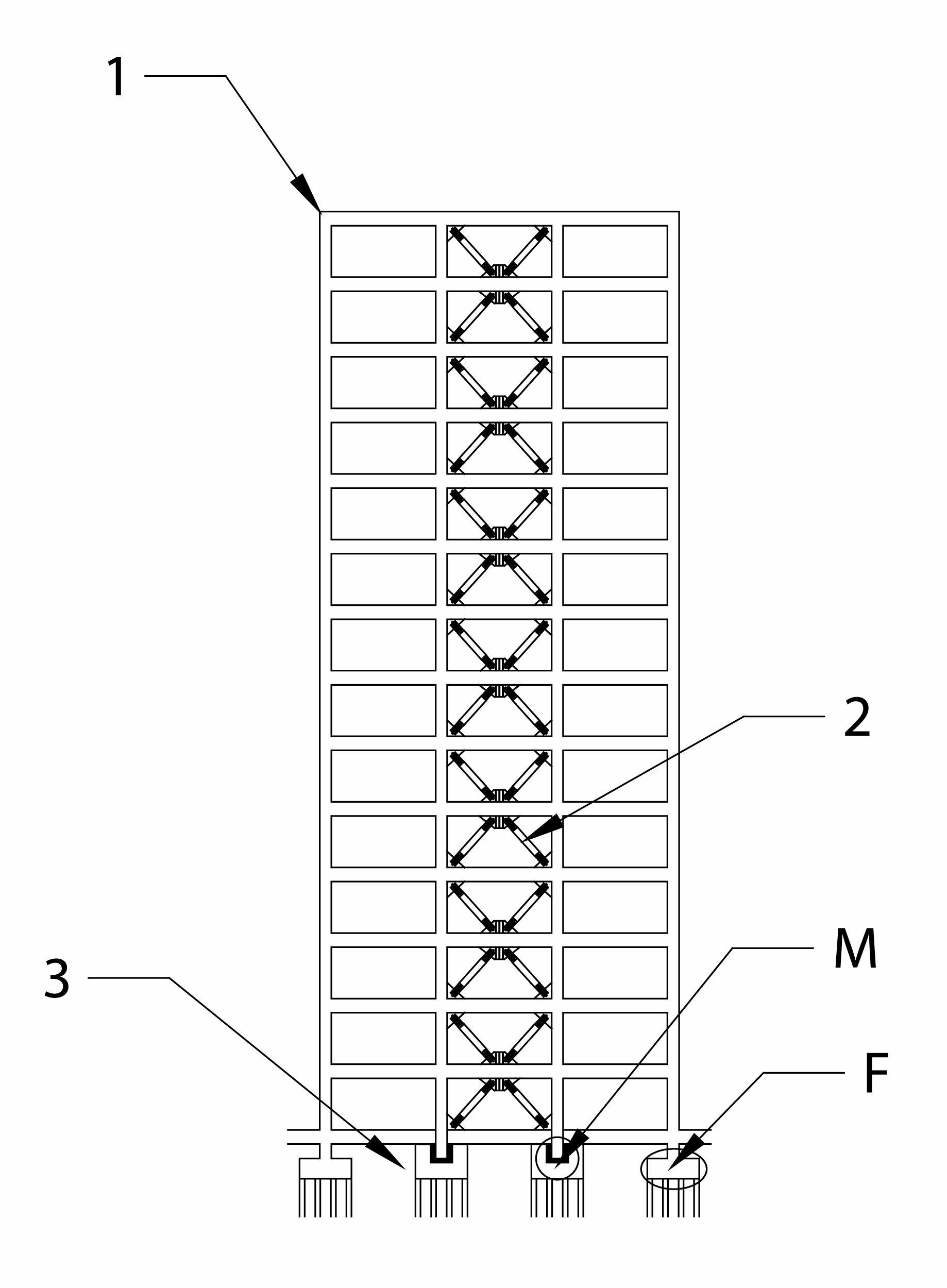 Swinging buckling restrained brace and frame structure system and construction method thereof