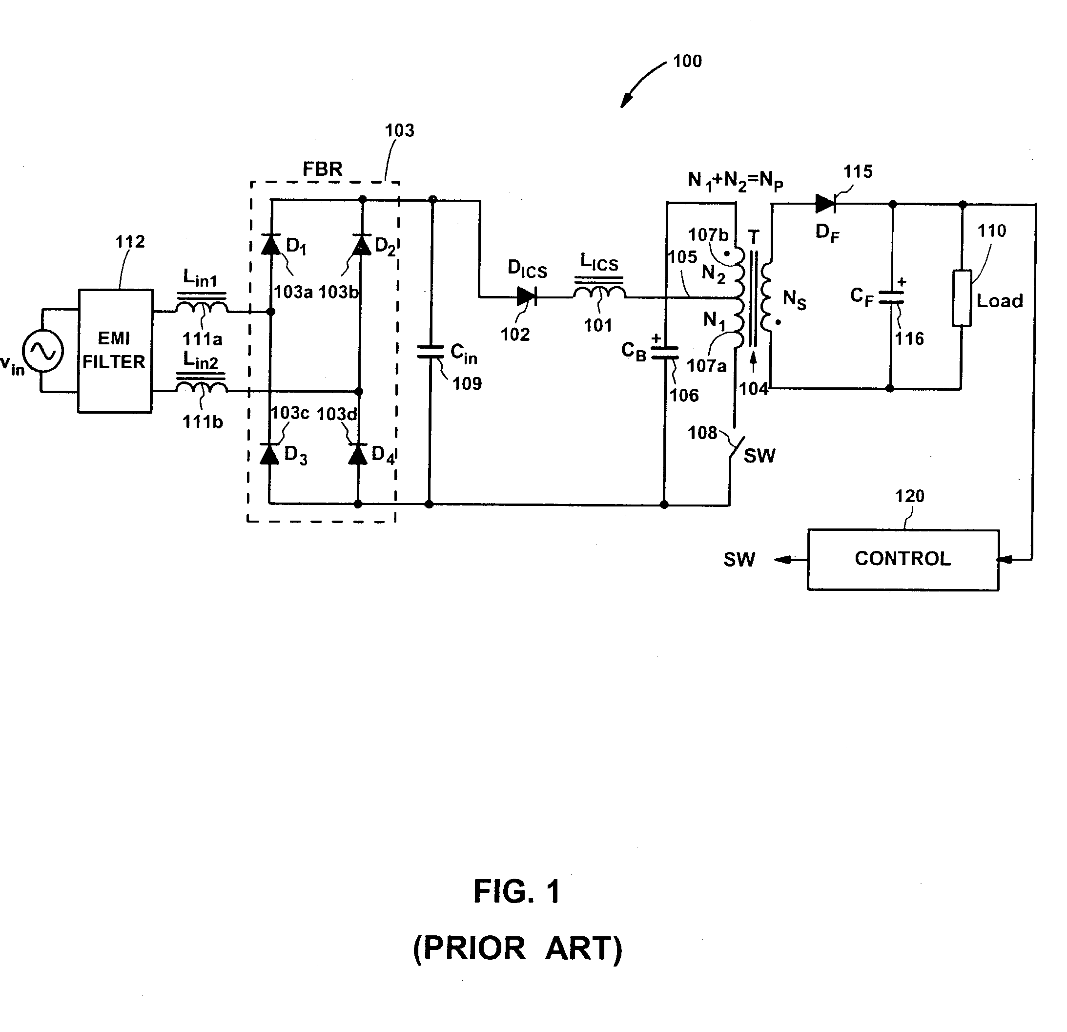 AC/DC flyback converter