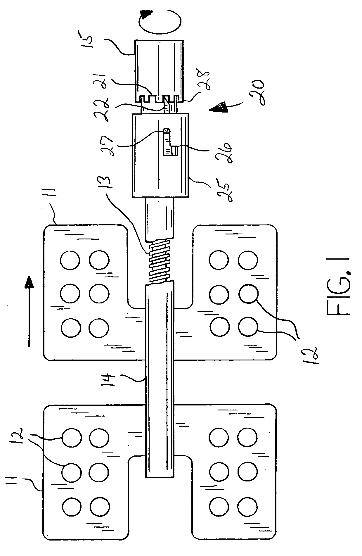 Bone distraction device having a quick release disengagement mechanism