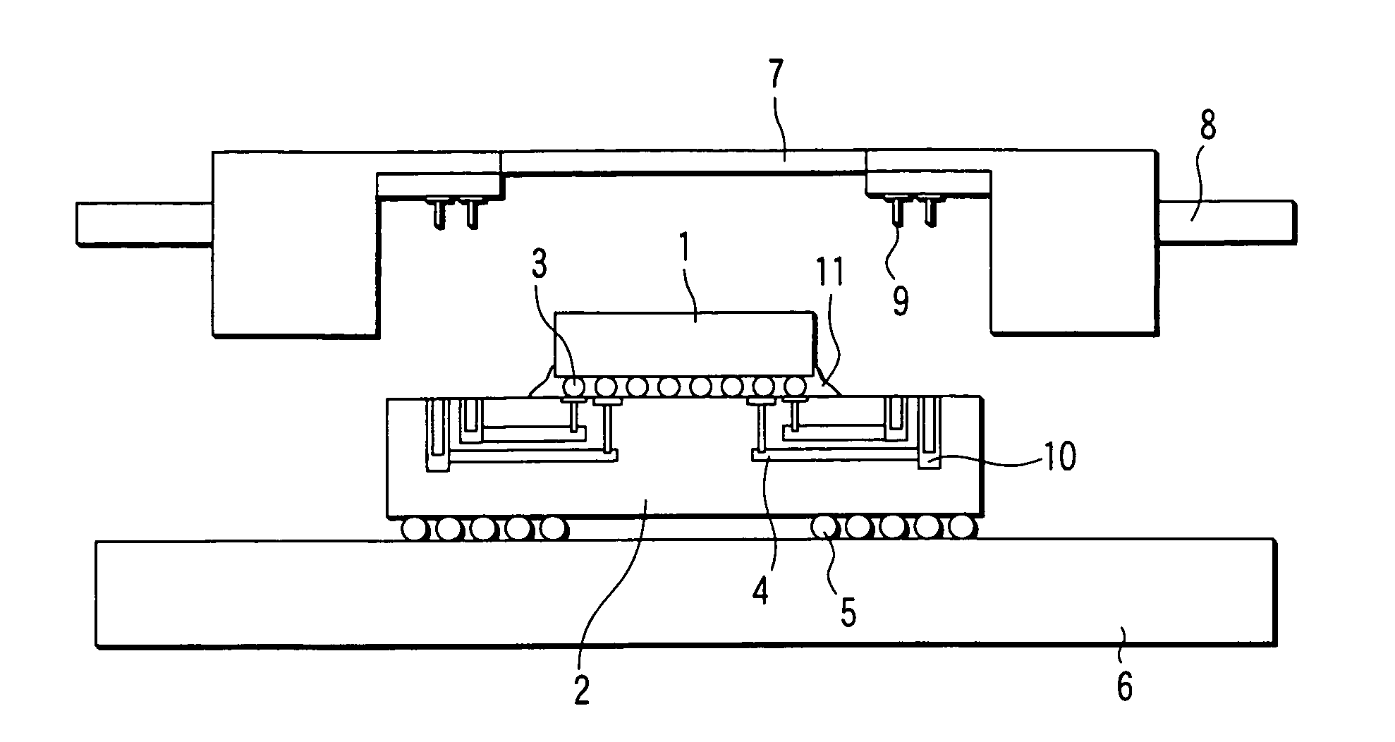 LSI package provided with interface module and method of mounting the same