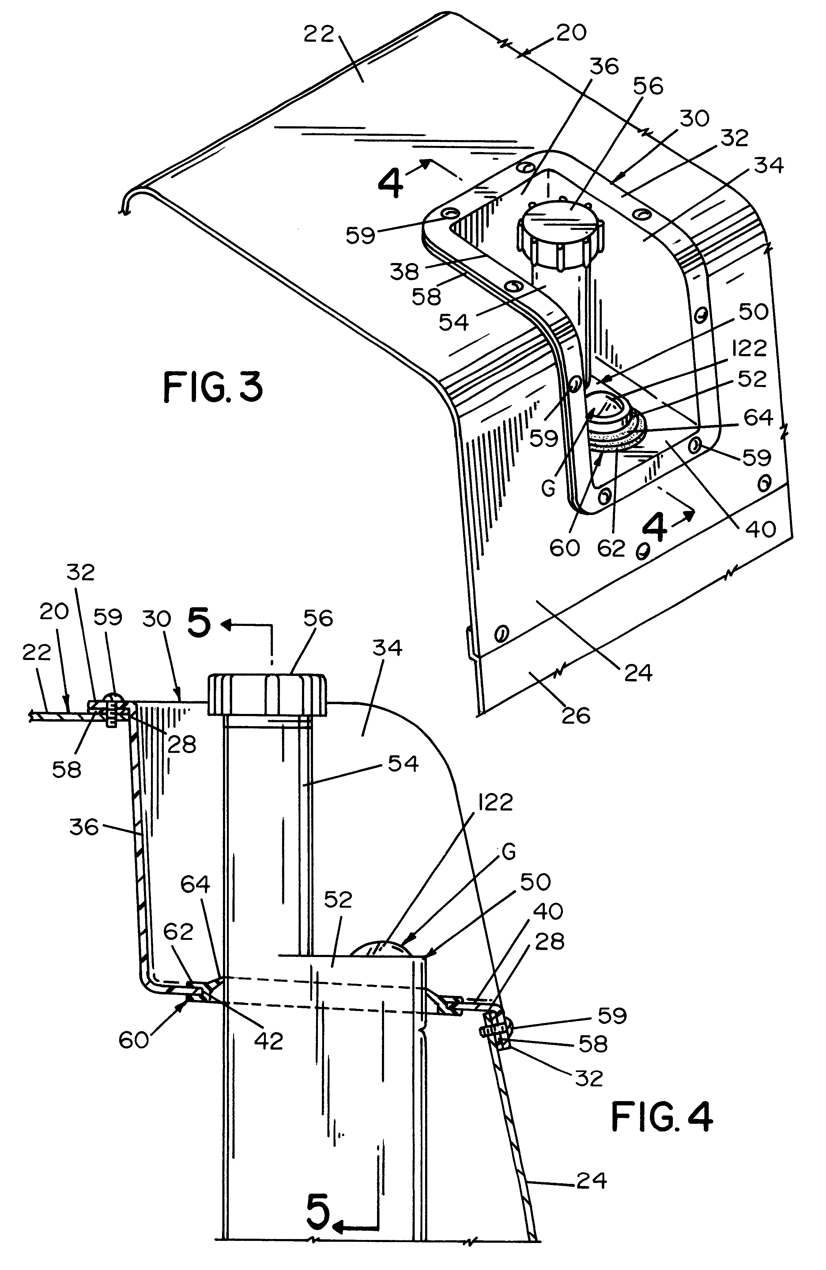 Rigid insert for engine welder cowing