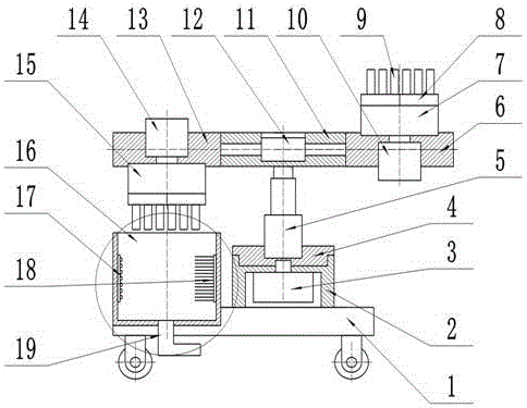 Mechanical device for washing workpieces