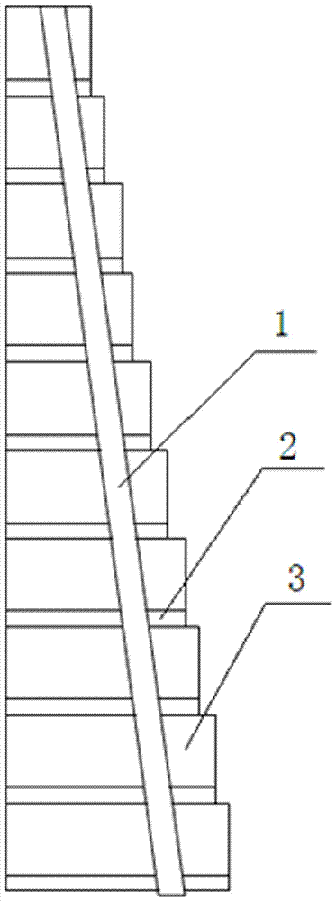 Stepwise storage cabinet