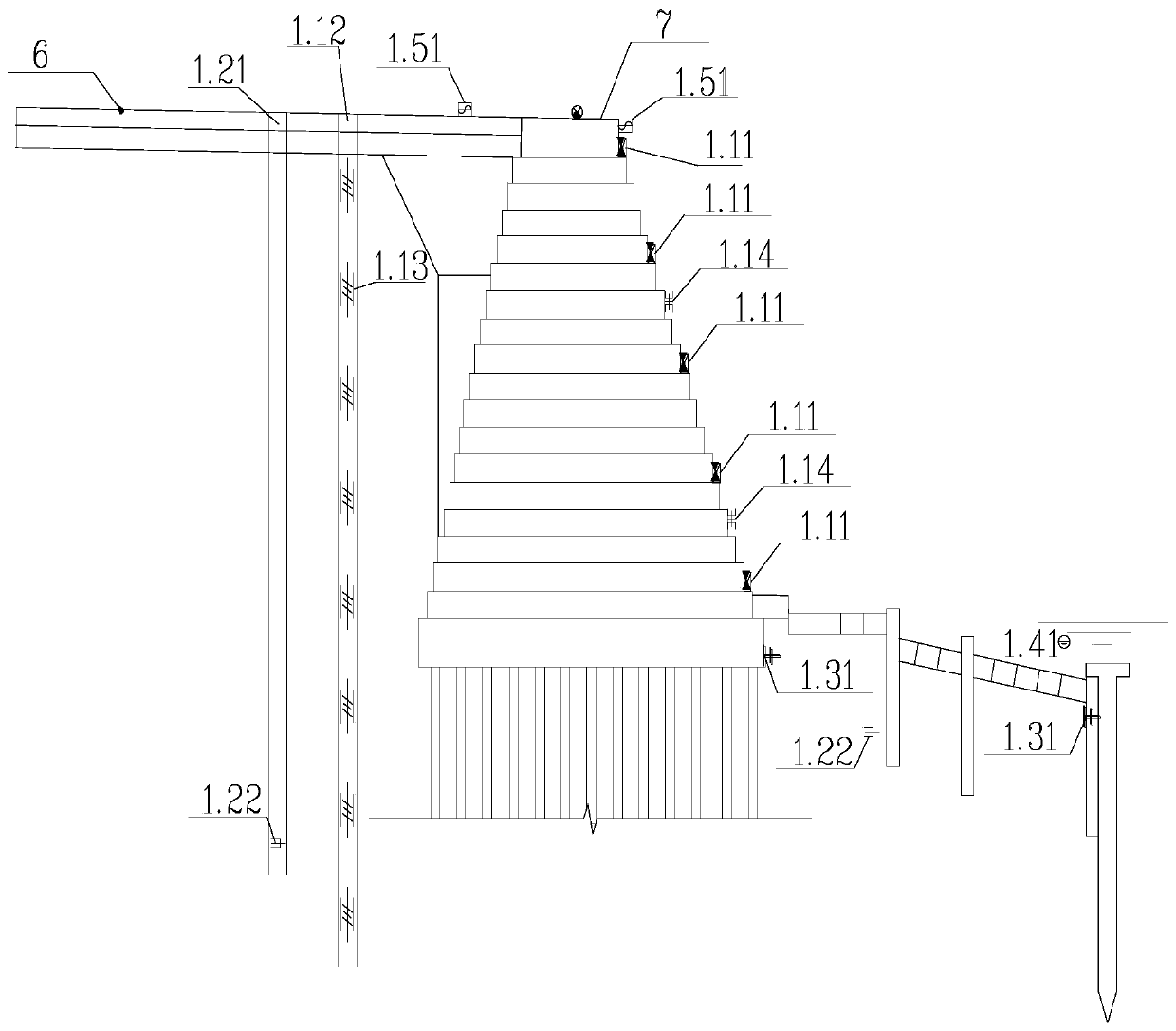 Construction period safety monitoring and early warning system for ancient seawall reinforcement