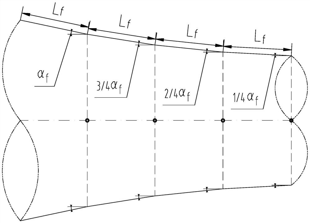 Symmetrical trifurcated beam bifurcated pipe and its design method