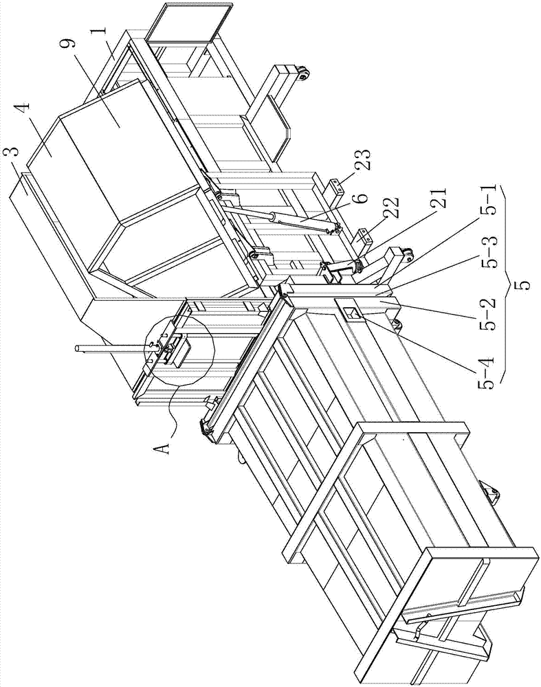 Main engine tipping bucket oblique angle type lifting door stable type garbage compression equipment