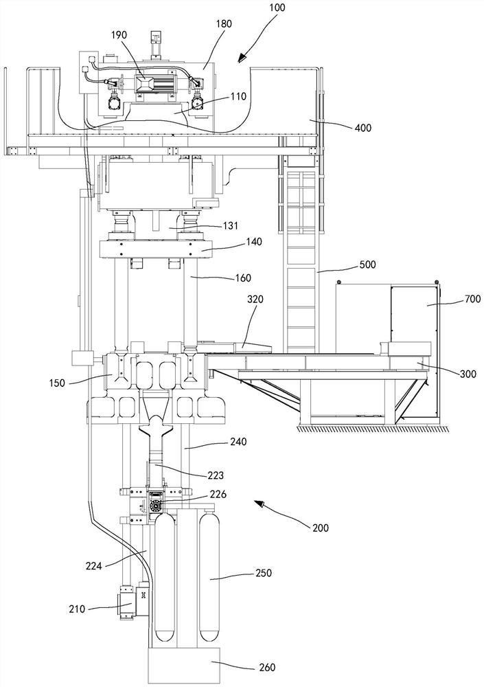 Vertical squeeze casting machine