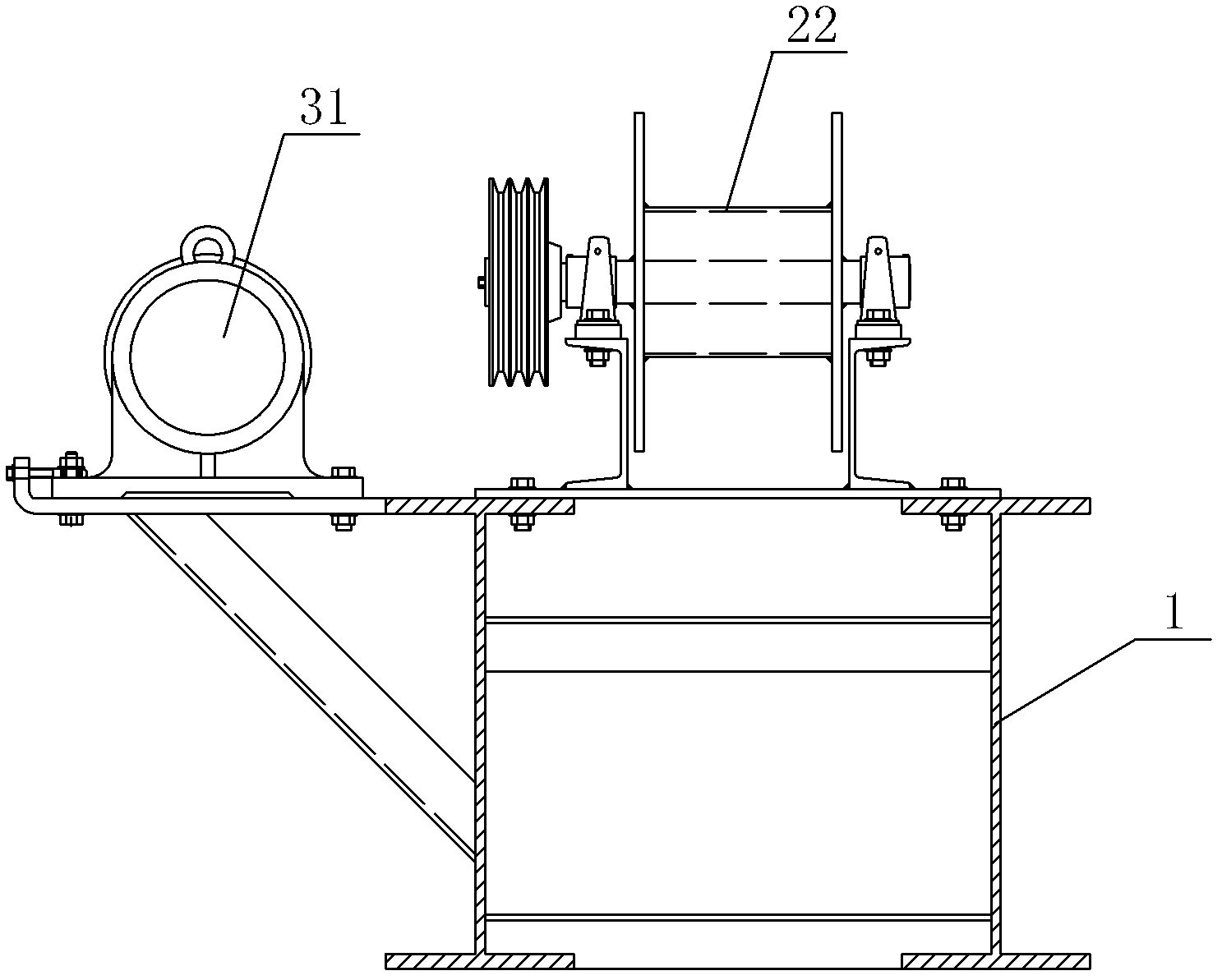 Helical blade forming machine