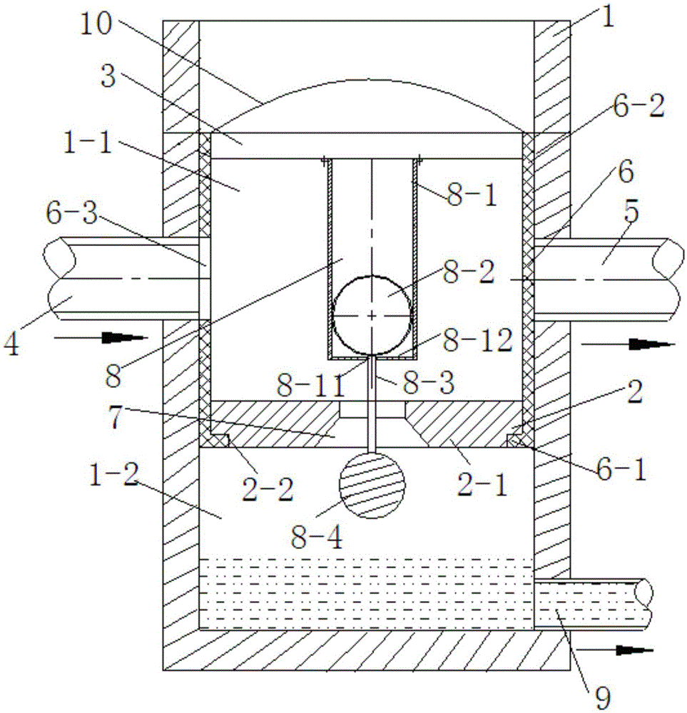 Automatic hydraulic-control initial rainwater diverting device