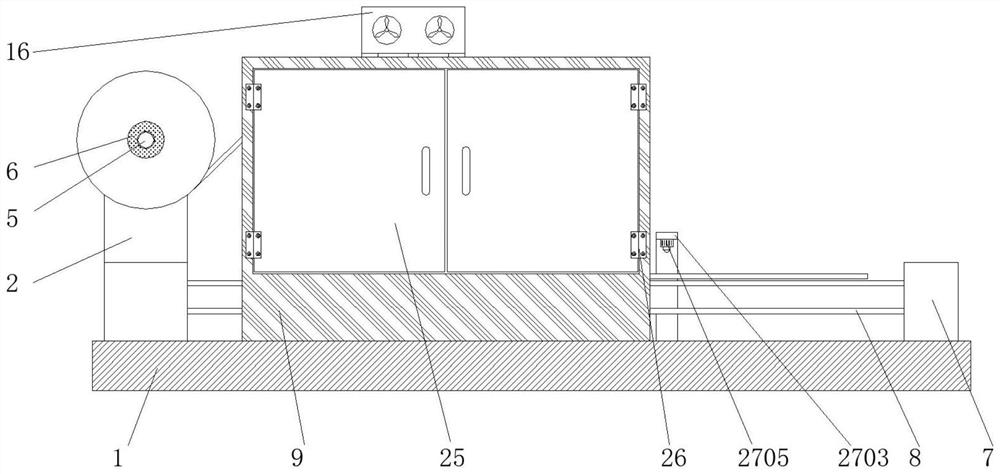 Tarpaulin processing cutting equipment with automatic feeding function