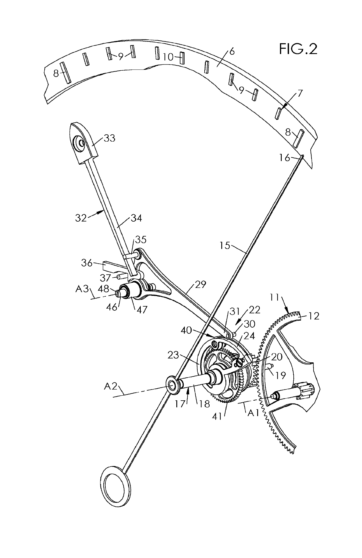 Timepiece mechanism for returning the seconds hand to zero with a snail cam