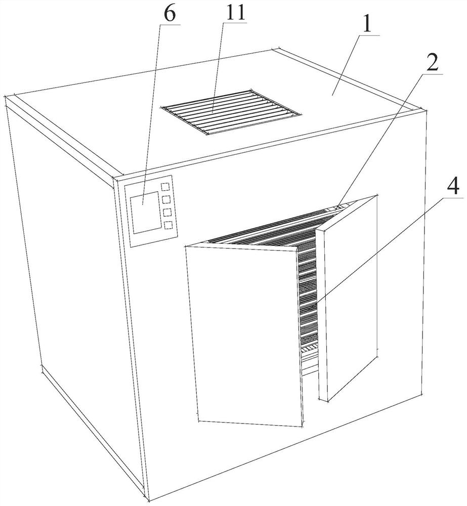 Tremella drying process and tremella drying device