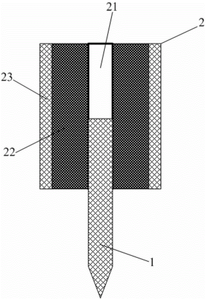 Probe and testing device