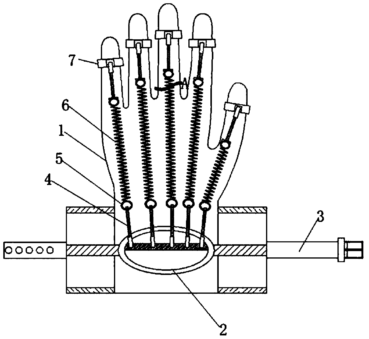 Portable hand hemiplegia rehabilitation exercise auxiliary device