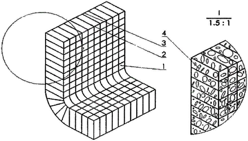 Three-dimensional spacer fabric reinforced cement-based composite material and preparation method thereof