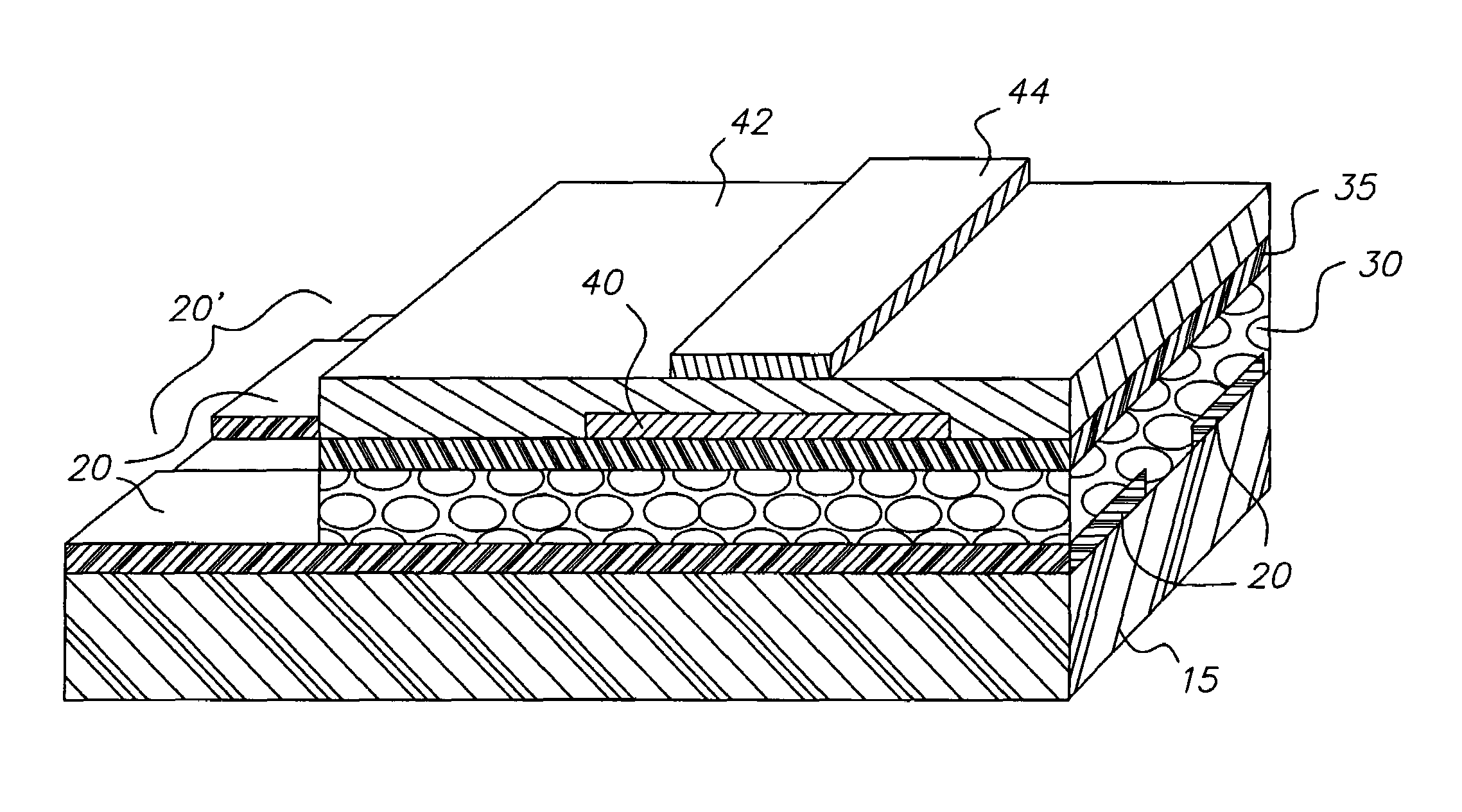 Mixed absorber layer for displays