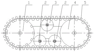 Micro double-crawler walking device