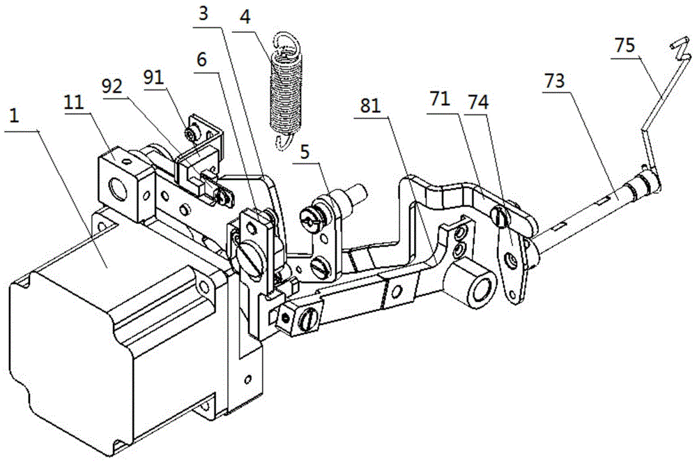 Driving mechanism for thread sewing and presser foot lifting thread-scissoring and buttonholing machine