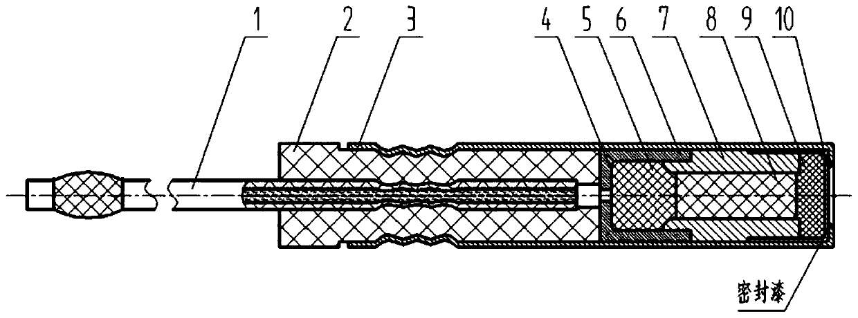 A miniaturized insensitive nonel detonator