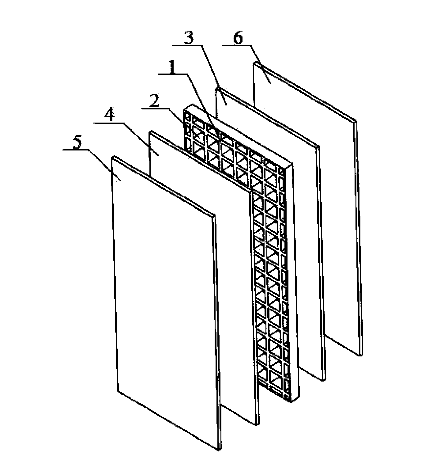 Noise-reducing insulation fireproof wall