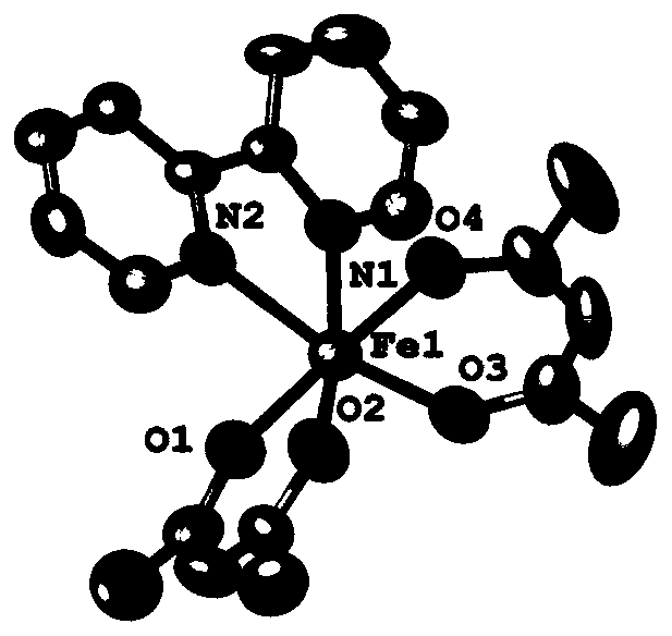 Dipyridine iron complex, and preparation method and applications thereof