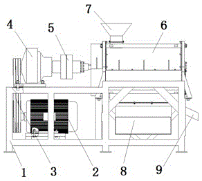 Toothed roll type cleaning method and device for shells and seeds of camellia oleifera